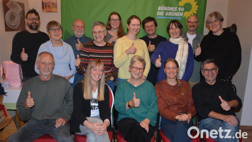 Mit diesen Kandidaten treten Bündnis 90/Die Grünen bei der Stadtratswahl in Kemnath an. Bislang sind sie mit drei Räten im Stadtrat vertreten. Spitzenkandidatin ist Heidrun Schelzke-Deubzer (sitzend Mitte). Mit im Bild die beiden Kreissprecher Fabian Keppler-Stobrawe (links stehend) und Monika Schneider (rechts stehend). Bild: jr