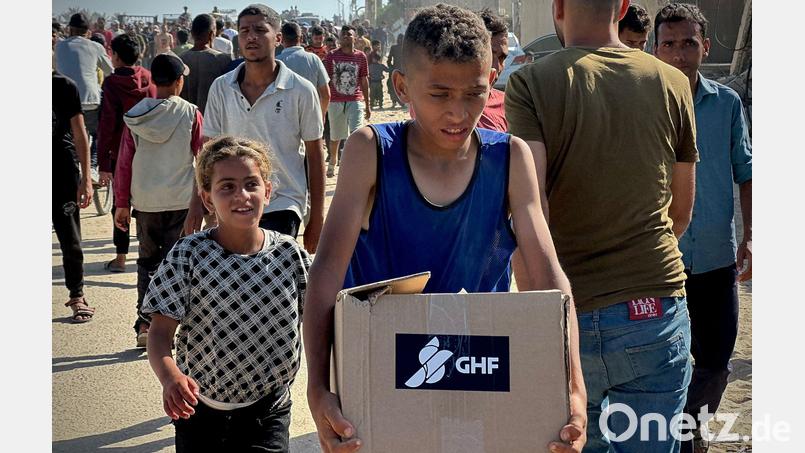 Die GHF hatte ihren Einsatz im Gazastreifen im Mai nach einer fast dreimonatigen israelischen Blockade von Hilfslieferungen begonnen. (Archivbild) Bild: Moaz Abu Taha/APA Images via ZUMA Press Wire/dpa