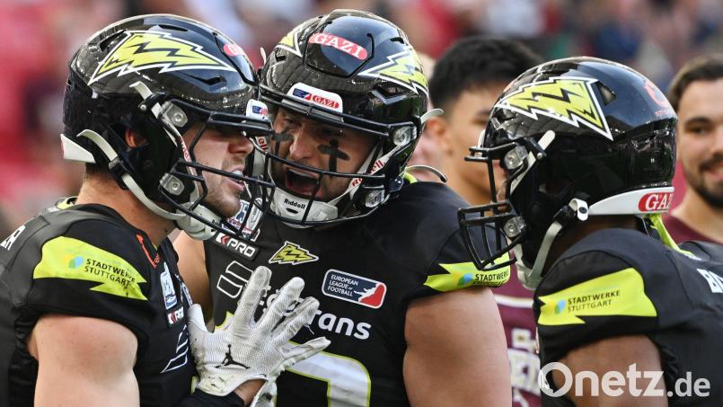 Vor dem Aus: Das Football-Team von ELF-Titelträger Stuttgart Surge. Archivbild: Marijan Murat/dpa