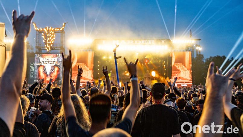85.000 Metalfans feierten vier Tage im August 2025. (Archivfoto) Bild: Axel Heimken/dpa