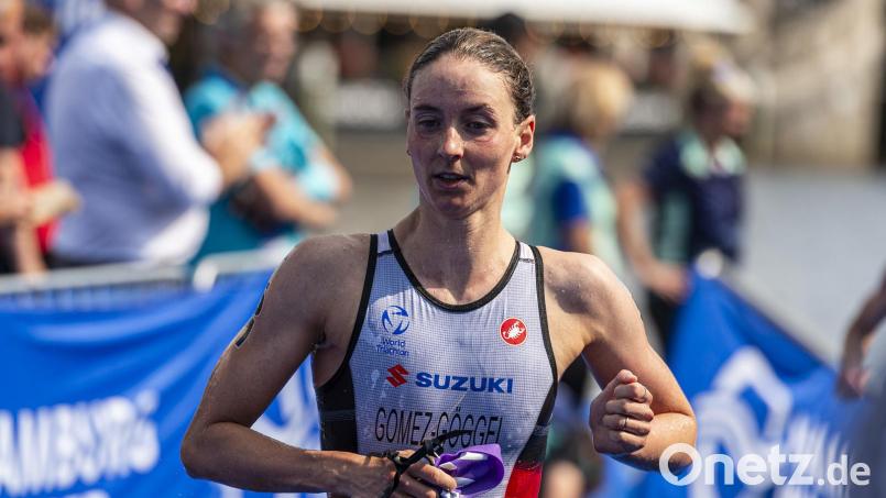Triathletin Marlene Gomez-Göggel hat ihre Karriere als Profisportlerin beendet. Bild: Jan Pappenfuß/dpa
