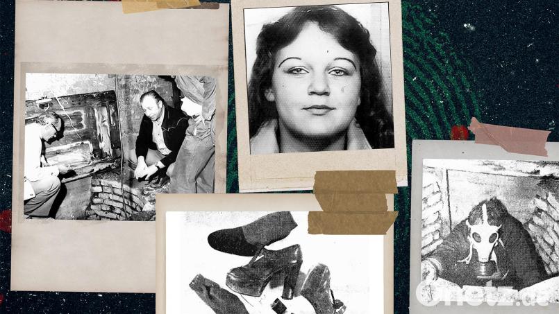 In einem Brunnen hinter einem verlassenen Metzgerhaus in Schwandorf finden Kinder im Jahr 1978 die Leiche der 15-jährigen Christa Mirthes. Bis heute gibt es noch zahlreiche offene Fragen in dem Cold Case. Bildmontage: Noah Wegmüller-Kocher
