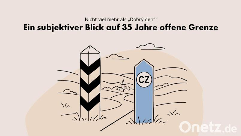 So blicken Wolfgang Würth und Maria Oberleitner auf 35 Jahre offene Grenze. Grafik: Marco Meier