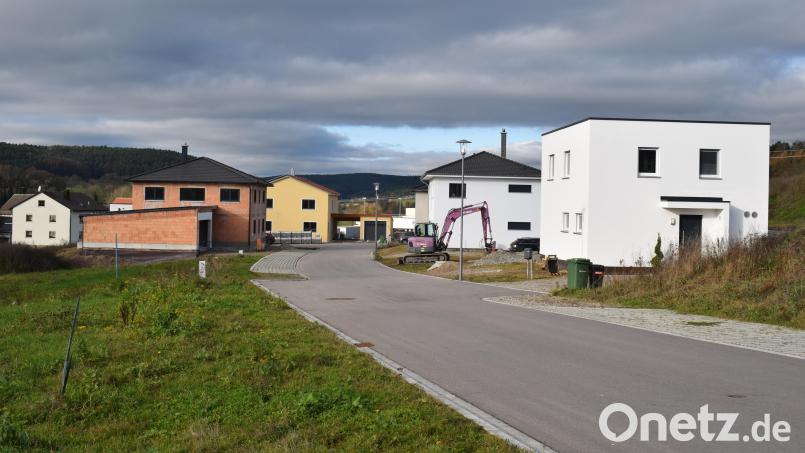 Als besonderer Glücksfall für die Gemeinde Aktendorf kann das Baugebiet "Wiesenäcker" betrachtet werden. alle 16 Parzellen sind bereits verkauft, und ein Teil davon ist auch schon bebaut. Bild: bnr