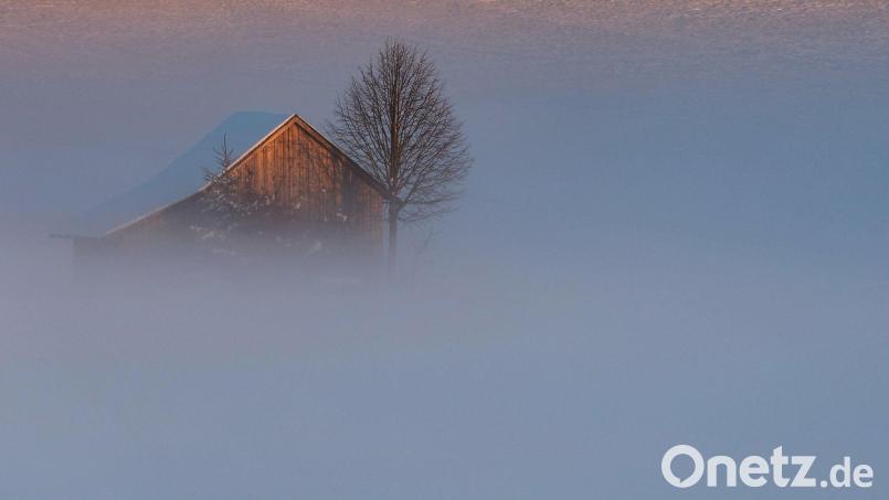 Auch in den kommenden Tagen bleibt es in Bayern oft neblig. (Archivbild) Bild: Karl-Josef Hildenbrand/dpa