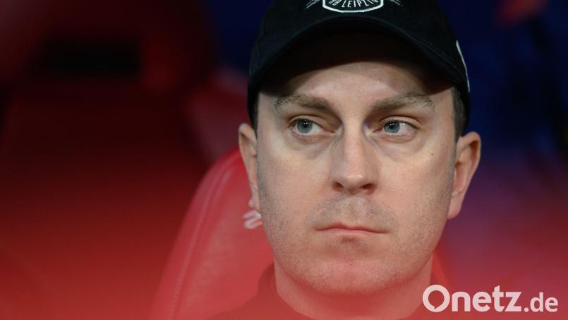 Betroffenheit in Leipzig: RB-Trainer Ole Werner. Bild: Hendrik Schmidt/dpa