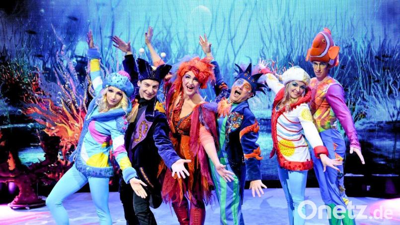 Die Underwater-Bubble-Show entführt das Publikum in der Max-Reger-Halle im Februar in eine farbenfrohe Unterwasserwelt. Bild: Ovation-Events