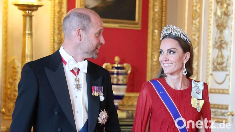 Das zukünftige Königspaar des Vereinigten Königreiches: Prinz William und Prinzessin Kate. (Archivbild) Bild: Chris Jackson/PA Wire/dpa