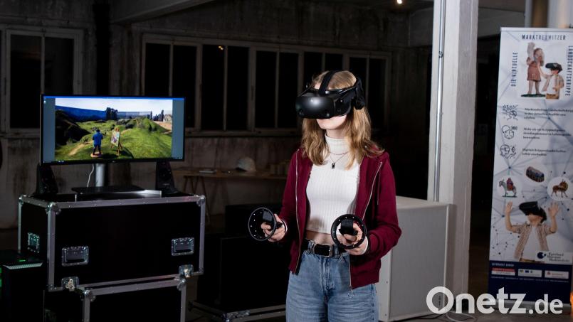 Zu Besuch in der Krippe: So sieht der Besuch der Virtuellen Marktredwitzer Landschaftskrippe in der Glasschleif aus. Bild: Egerland-Museum