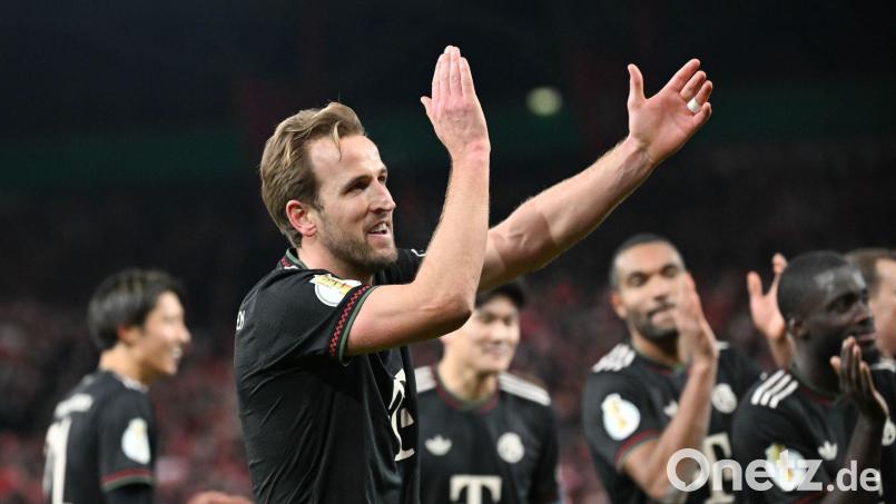 Kane freute sich sehr über den Sieg in Berlin. Bild: Soeren Stache/dpa