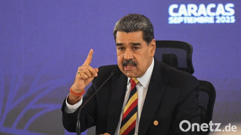 „Willkommen Dialog, willkommen Diplomatie“, sagte Maduro. (Archivbild) Bild: Marcos Salgado/XinHua/dpa
