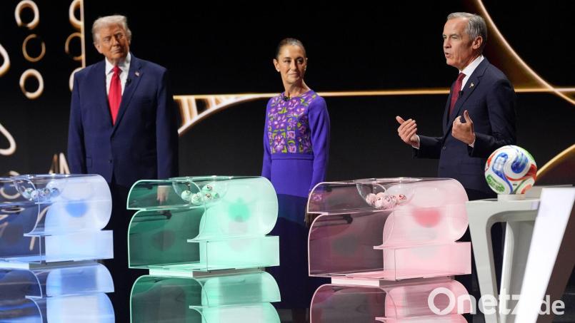 Dreier-Treffen bei FIFA-Veranstaltung Bild: Jacquelyn Martin/AP/dpa