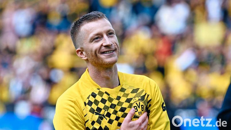 Marco Reus ist in Dortmund als Co-Experte bei DAZN im Einsatz. (Archivbild) Bild: Bernd Thissen/dpa