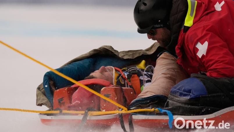 Der Slowene Rok Aznoh stürzte in der Abfahrt von Beaver Creek schwer. Bild: Robert F. Bukaty/AP/dpa