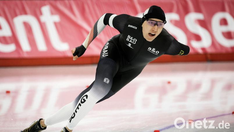Der 18-jährige Finn Sonnekalb läuft auch in Heerenveen aufs Podium. (Archivbild) Bild: Jeff McIntosh/The Canadian Press/AP/dpa