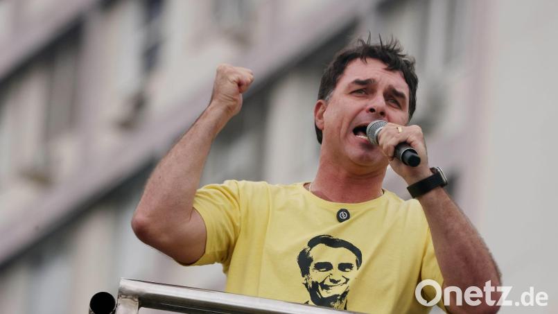 Flávio Bolsonaro will im kommenden Jahr für das Präsidentenamt antreten. (Archivbild) Bild: Bob Karp/ZUMA Press Wire/dpa