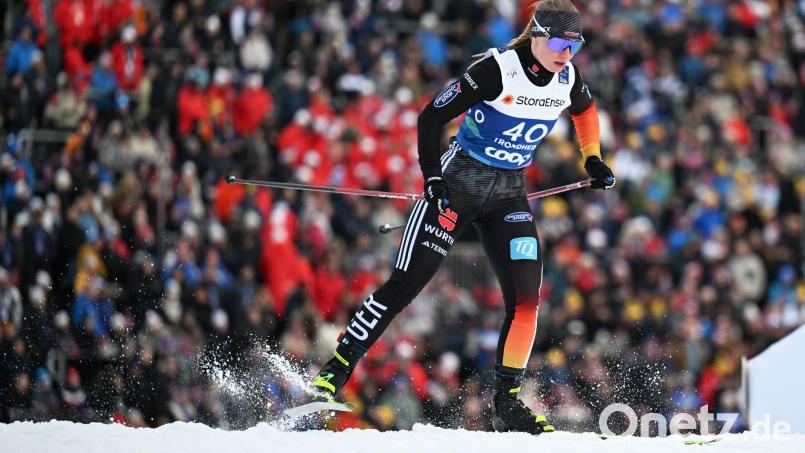 Helen Hoffmann ist beim Weltcup in Trondheim in die Top Ten gelaufen. (Archivbild) Bild: Hendrik Schmidt/dpa