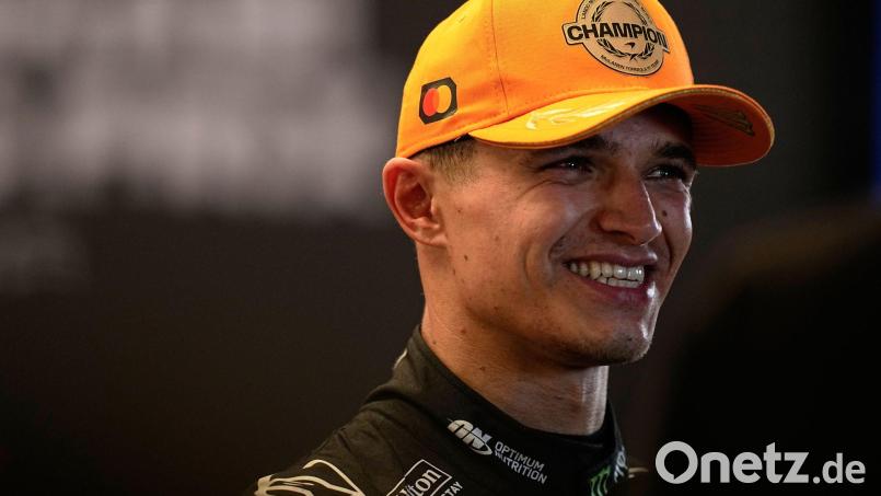 Lando Norris krönt sich erstmals zum Formel-1-Weltmeister. Bild: Fatima Shbair/AP/dpa