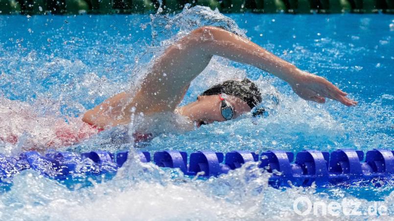 Maya Werner holte Silber über 1.500 Meter Freistil bei der Kurzbahn-EM. Bild: Lee Jin-man/AP/dpa
