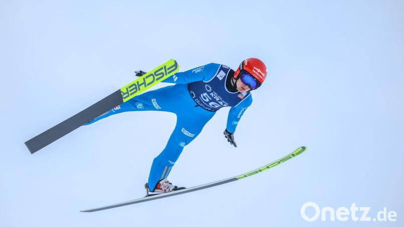 Julian Schmid hat beim Weltcup in Trondheim den dritten Platz belegt. Bild: Geir Olsen/NTB/dpa