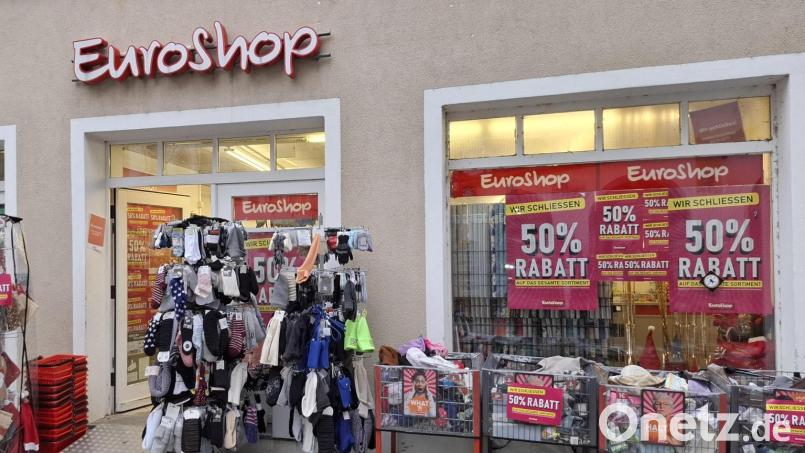 Der Euroshop in der Amberger Fußgängerzone schließt. Bild: Eva Kreuzer
