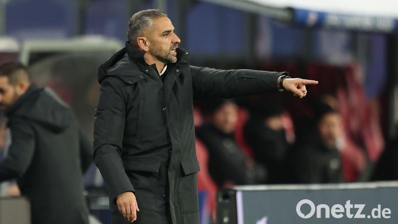 Sporting-Trainer Rui Borges plagen Personalsorgen. Bild: Andreas Gora/dpa