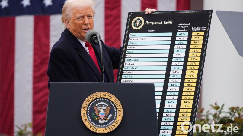 Unter den bayerischen Städten und Landkreisen treffen die US-Zölle Dingolfing-Landau am stärksten. (Archivbild) Bild: Mark Schiefelbein/AP/dpa