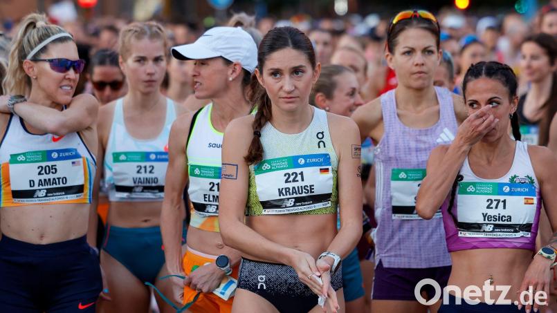 Gesa Krause musste bei ihrem Marathon-Debüt aufgeben. Bild: David Gonzalez/dpa