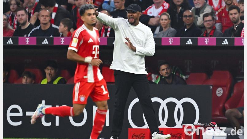 Vincent Kompany (r) gönnt dem gesperrten Luis Díaz einen Kurzurlaub. Bild: Sven Hoppe/dpa