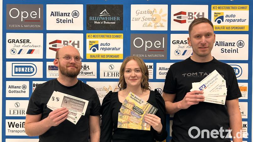 Die Autoren Philipp Kassel, Nadine Walberer und Fabian Gebhardt (von links) hoffen auf viele
Zuschauer. Bild: Florian Dötsch