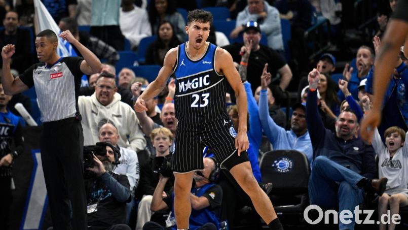 Tristan da Silva ist der einzige deutsche Nationalspieler bei den Orlando Magic, der derzeit einsatzfähig ist. Bild: Phelan M. Ebenhack/AP/dpa