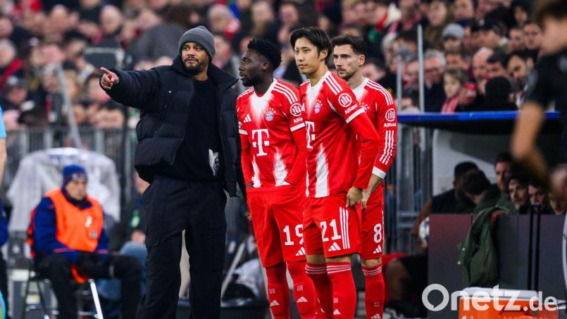 Bayern-Trainer Vincent Kompany (links) kann mittlerweile wieder ordentlich von der Bank nachlegen. Bild: Tom Weller/dpa