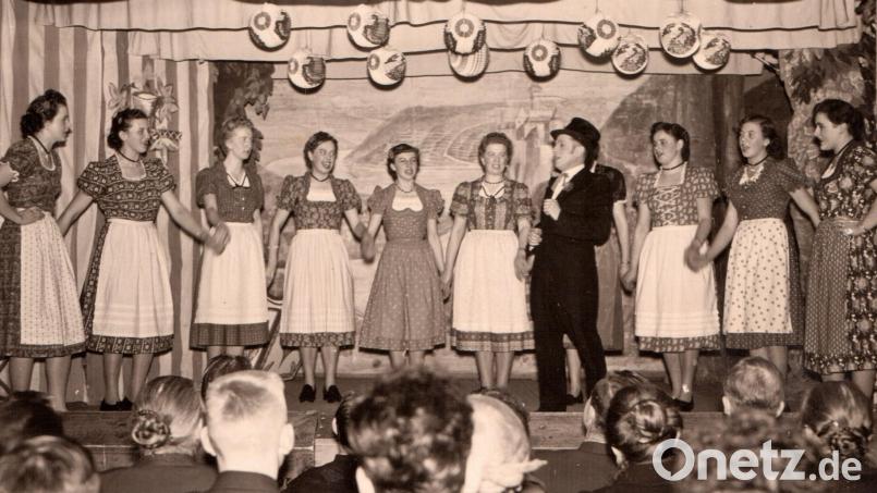 Der Liederkranz Vilseck war bereits 1955 fester Teil des kulturellen Lebens in Vilseck. Bild: Archiv rha