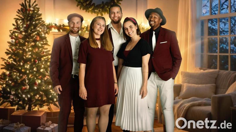 Die A-cappella-Band B ’n’ T aus Regensburg tritt mit ihrem Weihnachtsprogramm in der Martin-Luther-Kirche in Neustadt an der Waldnaab auf. Bild: Maren Heilig