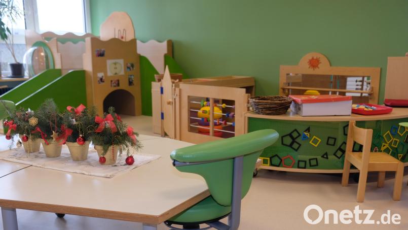 Eines der Herzensanliegen des Bürgermeisters von Speinshart: Die Generalsanierung und Erweiterung der Kindertagesstätte. Unser Bild zeigt die abgeschlossene Neugestaltung der Krippen-Gruppe. Bild: do