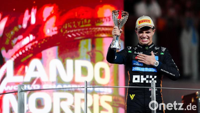 Lando Norris ist der 35. Weltmeister der Formel-1-Geschichte. Bild: David Davies/PA Wire/dpa