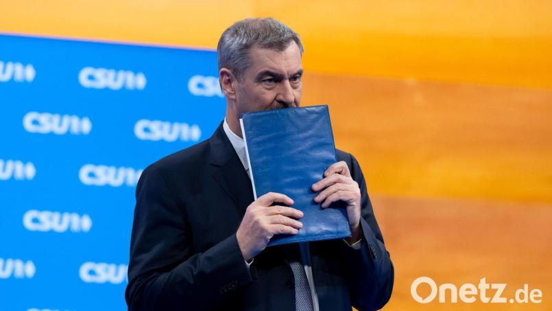 Was bedeuten die 83,6 Prozent für Markus Söder und die CSU? Bild: Sven Hoppe/dpa