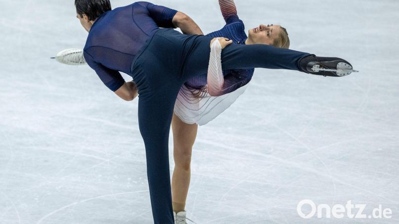 Minerva Hase und Nikita Volodin holten sich den dritten deutschen Meistertitel in Folge. (Archivbild) Bild: Peter Kneffel/dpa