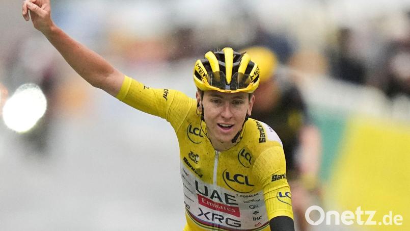 Tadej Pogacar will 2026 zum fünften Mal die Tour de France gewinnen. Bild: Thibault Camus/AP/dpa