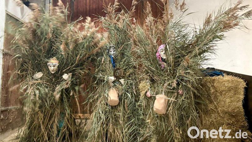 In Pleußen sind jedes Jahr drei Spechten unterwegs. Dahinter stecken Tobias Thoma, Martin Schaumberger und Simon Schaumberger. Bild: Tobias Thoma