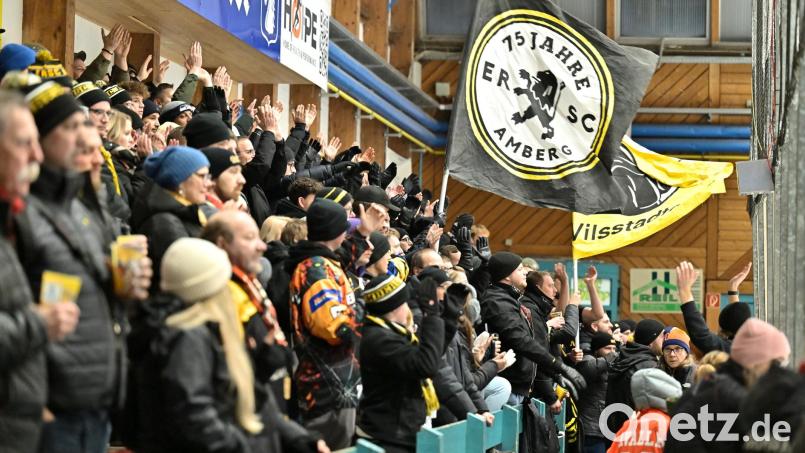 Einige Fans des ERSC Amberg traten am Freitagabend die lange Reise nach Peißenberg an. Einmal mehr blieben die Wild Lions erfolglos. Archivbild: Hubert Ziegler