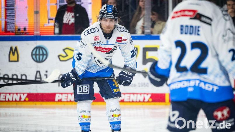Der ERC Ingolstadt um Nationalspieler Leon Hüttl ist in der Champions League im Viertelfinale ausgeschieden. (Archivbild) Bild: Marius Becker/dpa