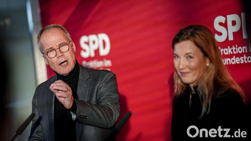 Der SPD-Fraktionsvorsitzende Matthias Miersch lobt die diplomatischen Fortschritte in den Ukraine-Gesprächen. Bild: Kay Nietfeld/dpa