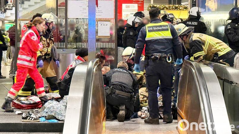 Messerattacke am Essener Hauptbahnhof - ein Verdächtiger sitzt jetzt in U-Haft. (Archivbild) Bild: Stephan Witte/KDF-TV & Picture/dpa