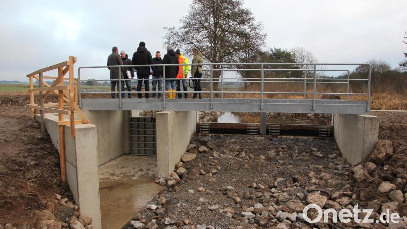 Dies ist die neugebaute Wehranlage, die den Gründlbach-Zufluss reguliert. Bild: kro