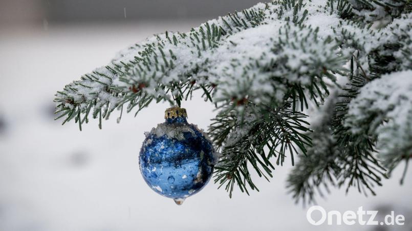Die Wetterprognose für die Weihnachtstage ist noch unsicher. (Archivbild) Bild: Daniel Vogl/dpa