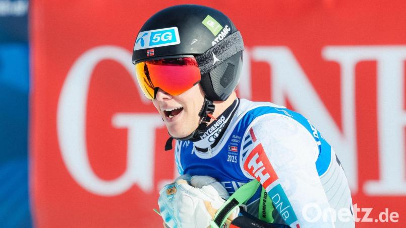 Fredrik Möller stürzte in der ersten der zwei Abfahrten von Gröden schwer. (Archivbild) Bild: Jens Büttner/dpa