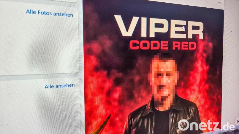 Auf sozialen Netzwerken wirbt ein 45-Jähriger für ein angebliches Filmprojekt im Landkreis Schwandorf unter dem Titel "Viper - Code Red". Einer der Drehorte: Schönsee. Der Screenshot wurde verfremdet, das vom Bildschirm abfotografierte Foto zeigt den angeblichen "Hauptdarsteller" und Drehbuchautor. Screenshot: Hösamer