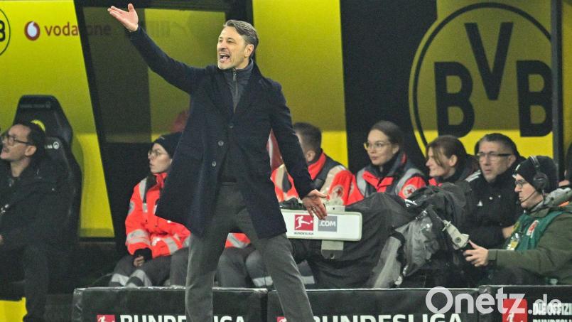 Niko Kovac hat nach dem Sieg gegen Gladbach auch über Nico Schlotterbeck gesprochen. Bild: Bernd Thissen/dpa