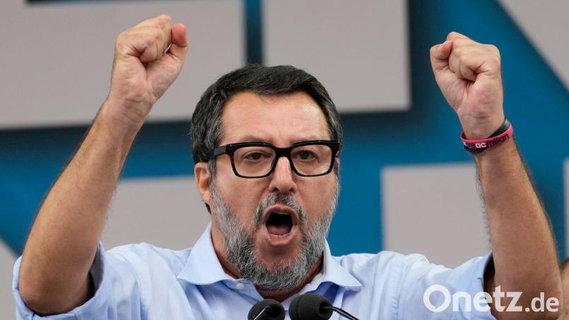 Matteo Salvini spricht von „Schande“. (Archivbild) Bild: Antonio Calanni/AP/dpa